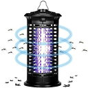 電撃蚊 臭いや煙なし 蚊よけ 虫除け 省エネ 静音 無害 薬剤不要 電撃殺虫灯 誘虫灯 殺虫ライト 蚊取り器 コバエ取り 電撃殺虫器(3)