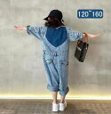 ジージャン 男の子 女の子 赤ちゃん キッズ ワンピース デニムオールインワン 子供服 オールインワン ファッション 冬 秋 夏 春