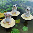 オブジ ガーデン 耐久性 防水 置物 おしゃれ 北欧 おしゃれ かわいい カエル インテリア雑貨 置き物 動物 ガーデニング 置物 梅雨 玄関 庭 水槽 動物置...