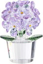 彼女 母の日 バレンタインデー 結婚祝い 誕生日プレゼント タイプ8 フラワー 枯れない花 紫陽花 花の置物 テーブル装飾 花のミニチュア クリスタル インテリ...