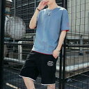 ショートパンツ ボトムス トップス ルームウェア 部屋着 上下 夏 Tシャツ 短パン 上下セット メンズ 涼しい セットアップ 半袖