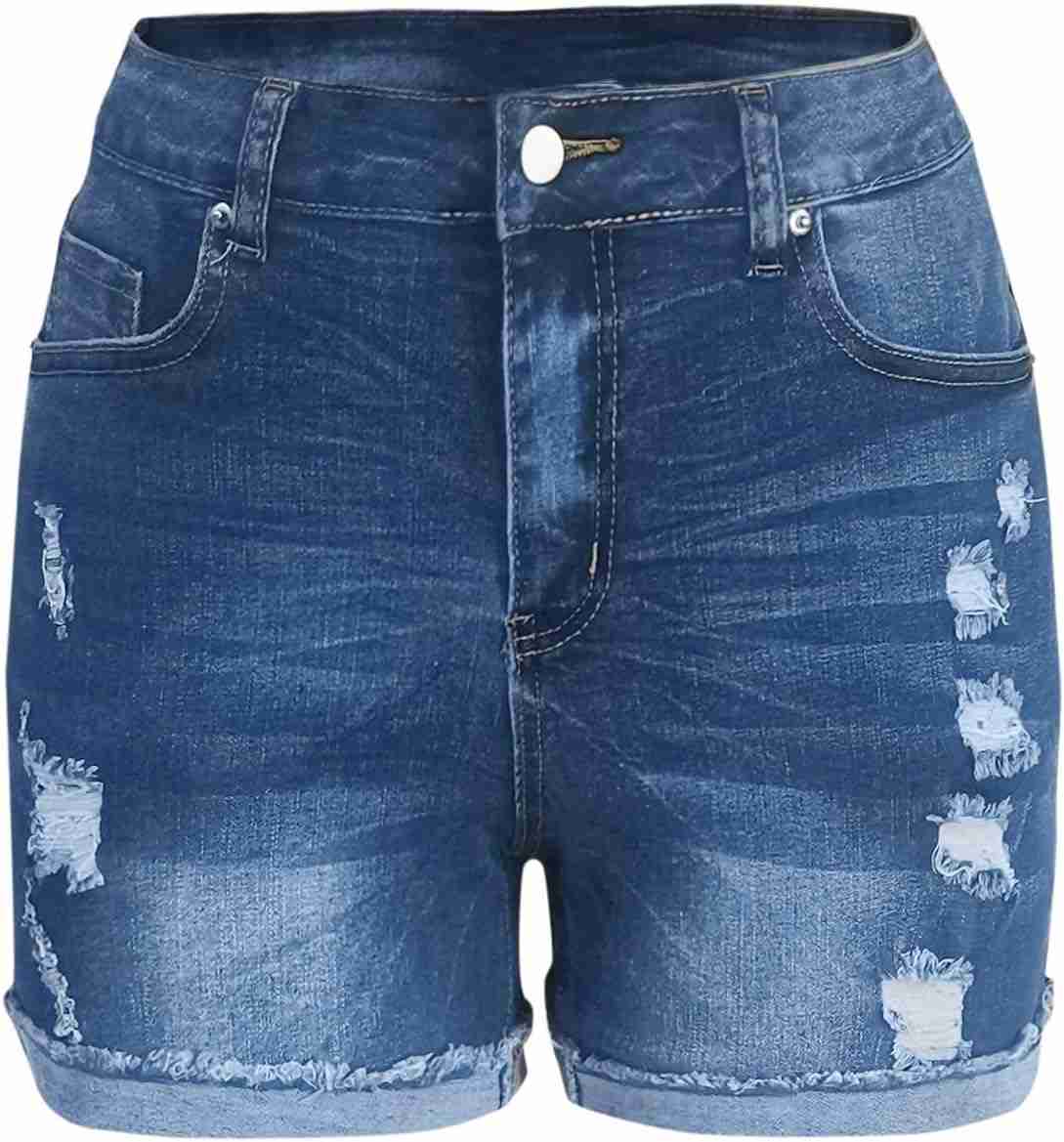 体型カ 大きいサイズ 可愛い ハーフパンツ デニムパンツ ホットパンツ デニム短パン ジーンズパンツ レディース ショートパンツ