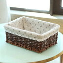 藤編み 収納バスケット 浅型 洗える デザイン バスケット ナチュラル 天然素材 かご 小物収納 お菓子 果物入れ パンかご