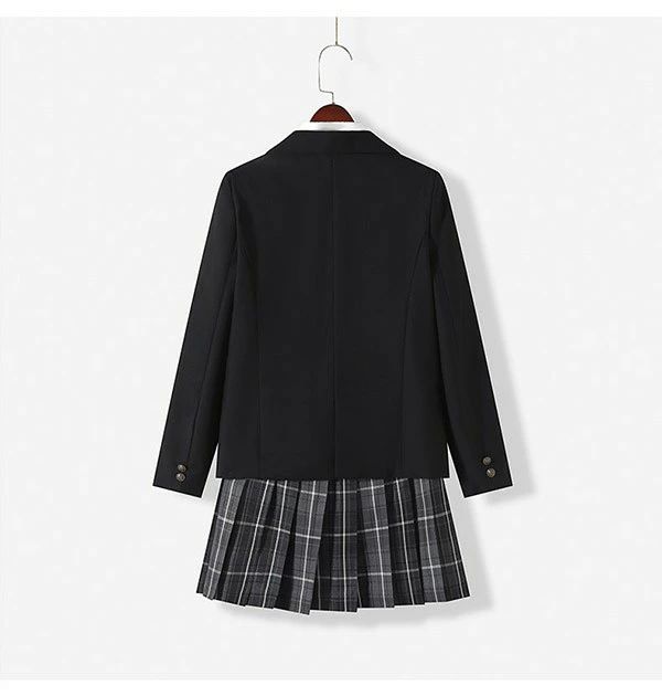 ジュニアスー 女児 通学 チェック 学生服 制服 高校生 中学生 フォーマルスーツ ゆったりサイズ 5点セット 子供服 入学式 女の子