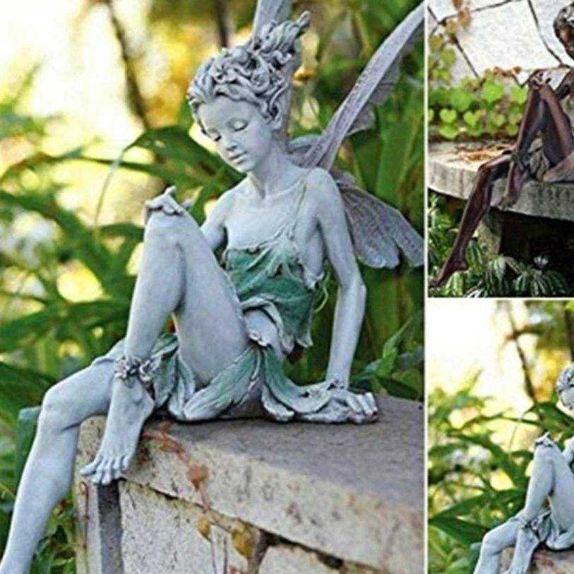 プ ギフト 天使の置物 風水アイテム 工芸品 ガーデニング 天使像 妖精置物 平和 インテリア エンジェル 妖精置物 オブジェ 置物