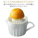 ハンドジューサー 贈り物 レモン絞り機 ギフト オシャレ おしゃれ お洒落 陶器 手軽 小物 役立つ キッチン用品 オレンジ 果汁 利