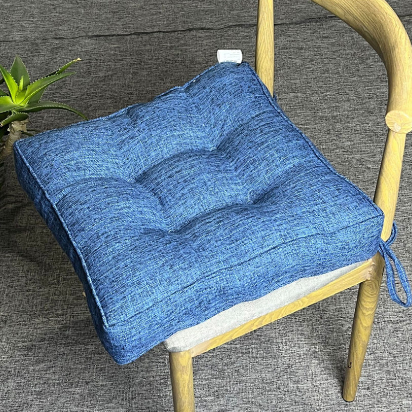 クッション 洗える あぐら クッション 40cm クッション スツール 四角 フロアクッション 大きい 10cm 厚手 低反発 硬め 座布団