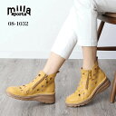 【送料無料】Milla sports(ミラスポーツ)1032 パンチング ダブルファスナーブーツ コンフォートシューズ ブラック/アイボリー/ロイヤルブルー/イ...