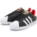 アディダス スーパースター adidas SUPERSTAR コアブラック/フットウェアホワイト/スカーレット FW6385 アディダスジャパン正規品