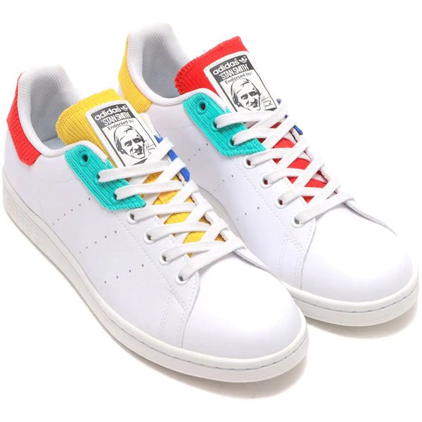 アディダス スタンスミス adidas STAN SMITH フットウェアホワイト/クリスタルホワイト/チームロイヤルブルー H00329 国内正規品