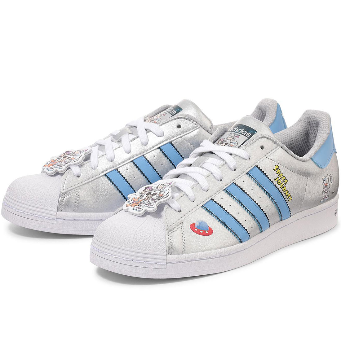 アディダス スーパースター ディズニー adidas SUPERSTAR DISNEY シルバーメタリック/ライトブルー/コアブラック HQ2174 日本国内正規品のサムネイル