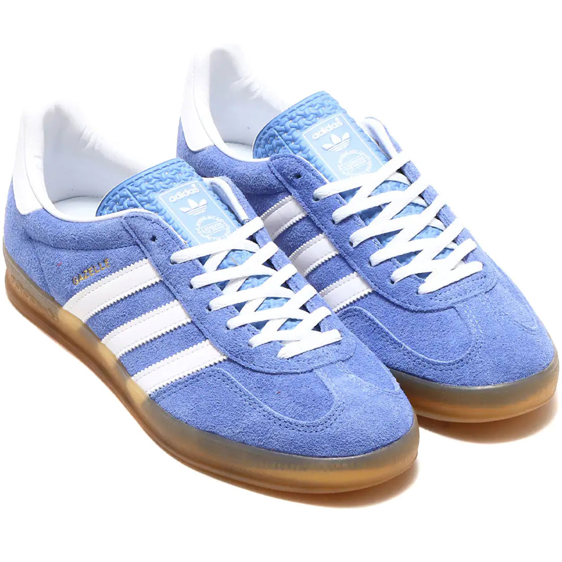 アディダス ガゼル インドア adidas W GAZELLE INDOOR ブルーフュージョン/フットウェアホワイト/ゴールドメタリック HQ8717 アディダスジャパン正規品