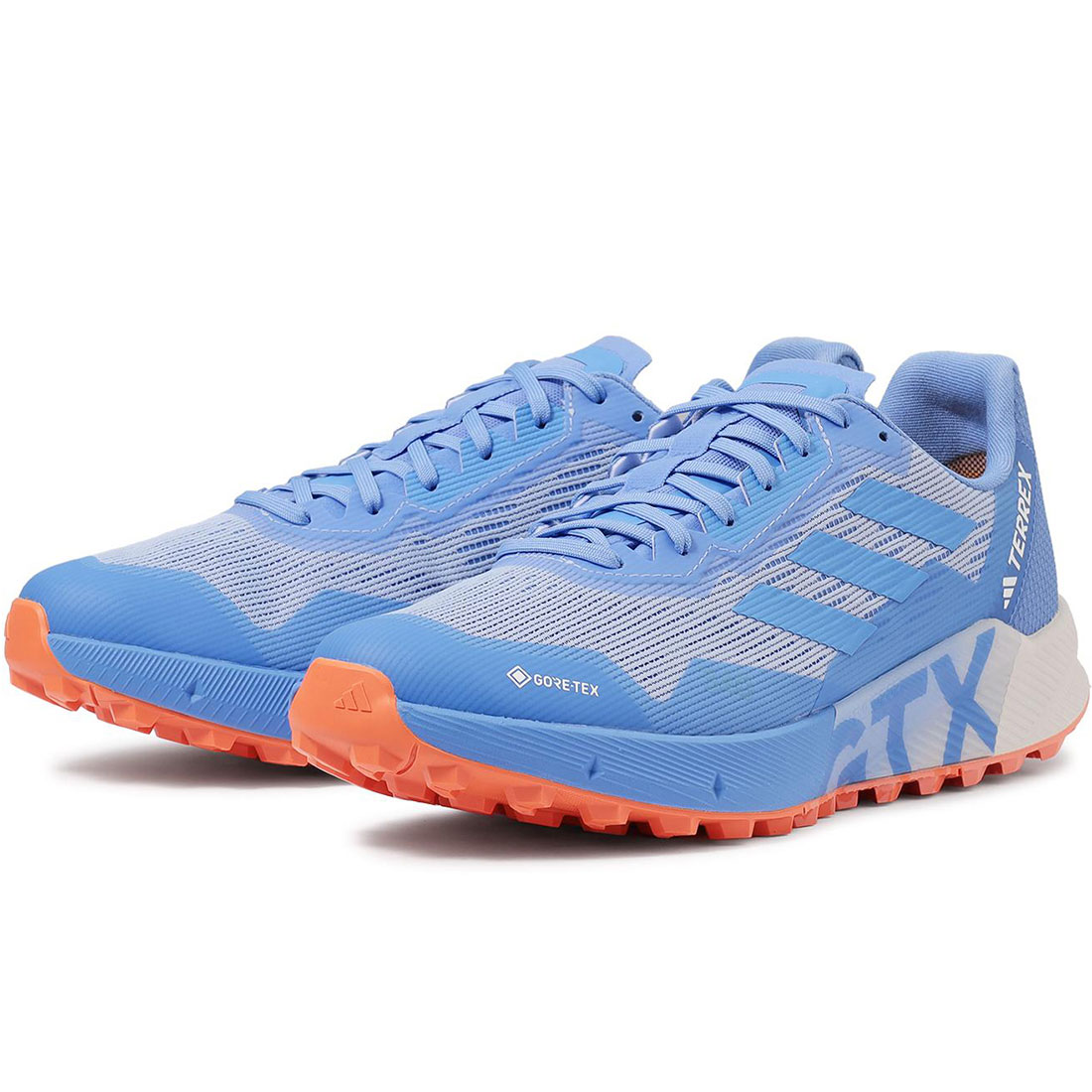 【送料無料・代引不可】1-4営業日以内に発送 アディダス テレックス アグラヴィックフロー2 GTX adidas Terrex Agravicflow 2 GTX ブルー/ホワイト/オレンジ HR1111