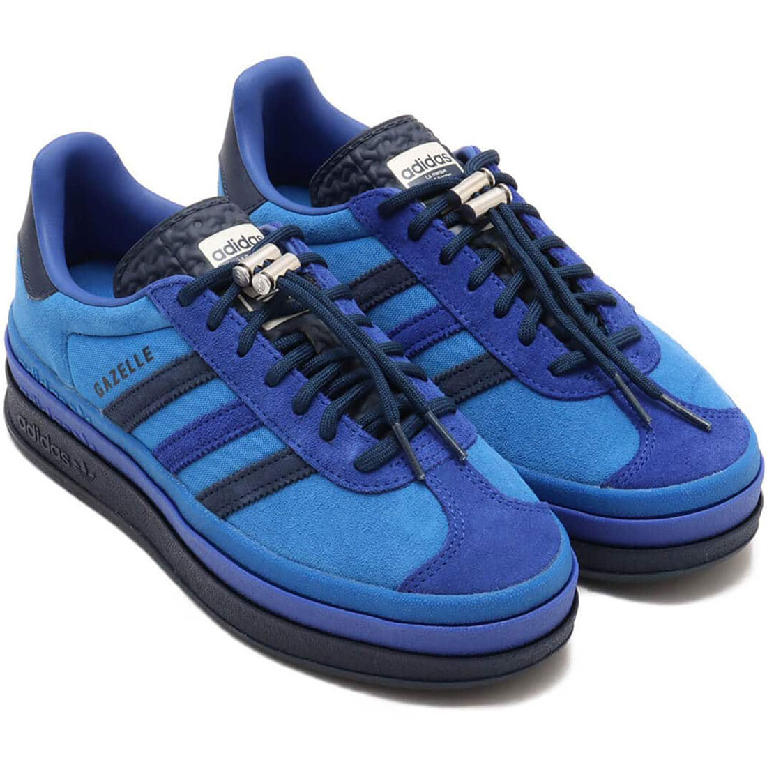 アディダス ガゼル ボールド adidas W ORDINARY PEOPLE X GAZELLE BOLD ブライトロイヤル/セミルシッドブルー/ネイビー IH9991 日本国内正規品