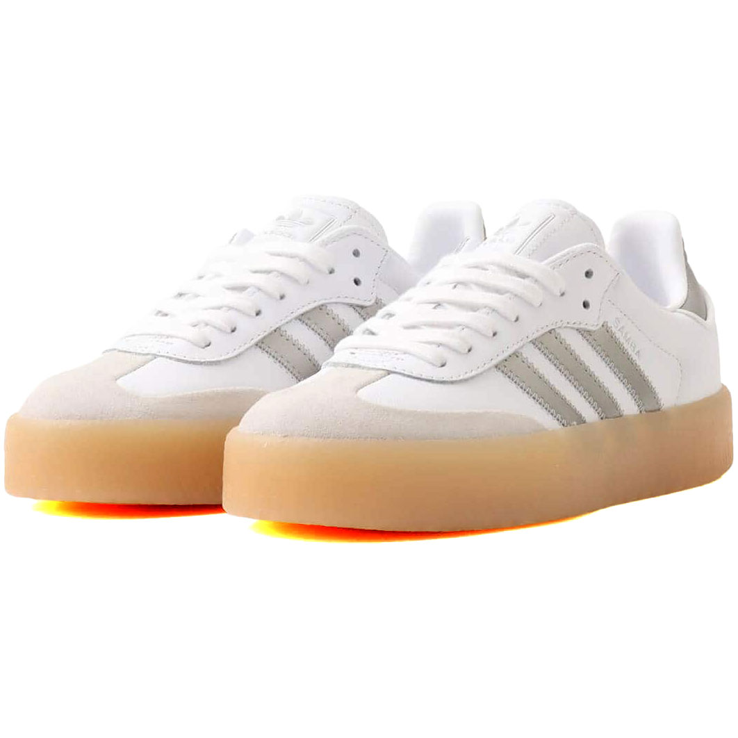 アディダス サンバ シューズ adidas SAMBAE クラウドホワイト/シルバーメタリック/ガム JS3943