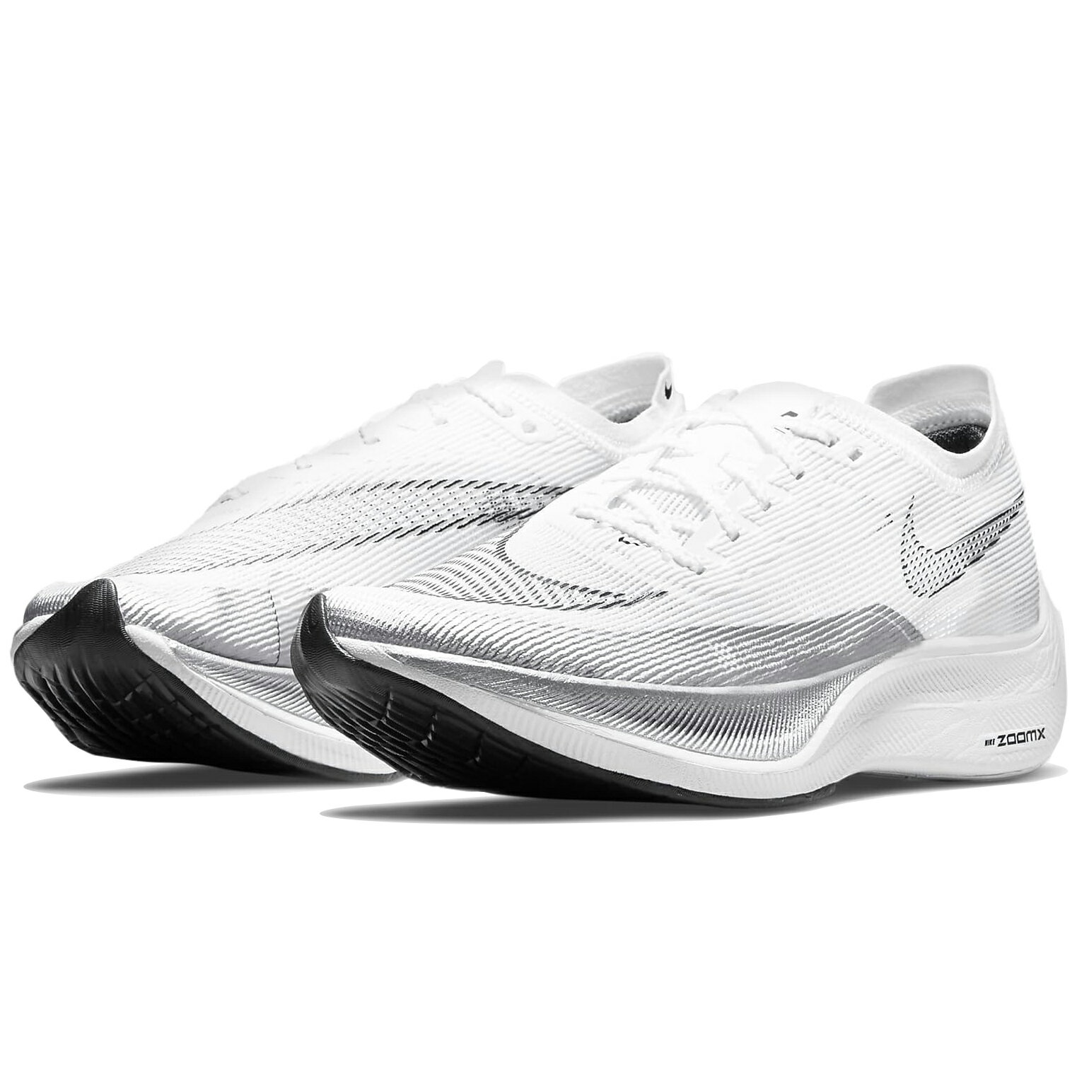 ナイキ ズームX ヴェイパーフライ ネクスト％ 2 NIKE ZoomX VaporFly Next % 2 ホワイト/メタリックシルバー/ブラック CU4111-100 ナイキジャパン正規品