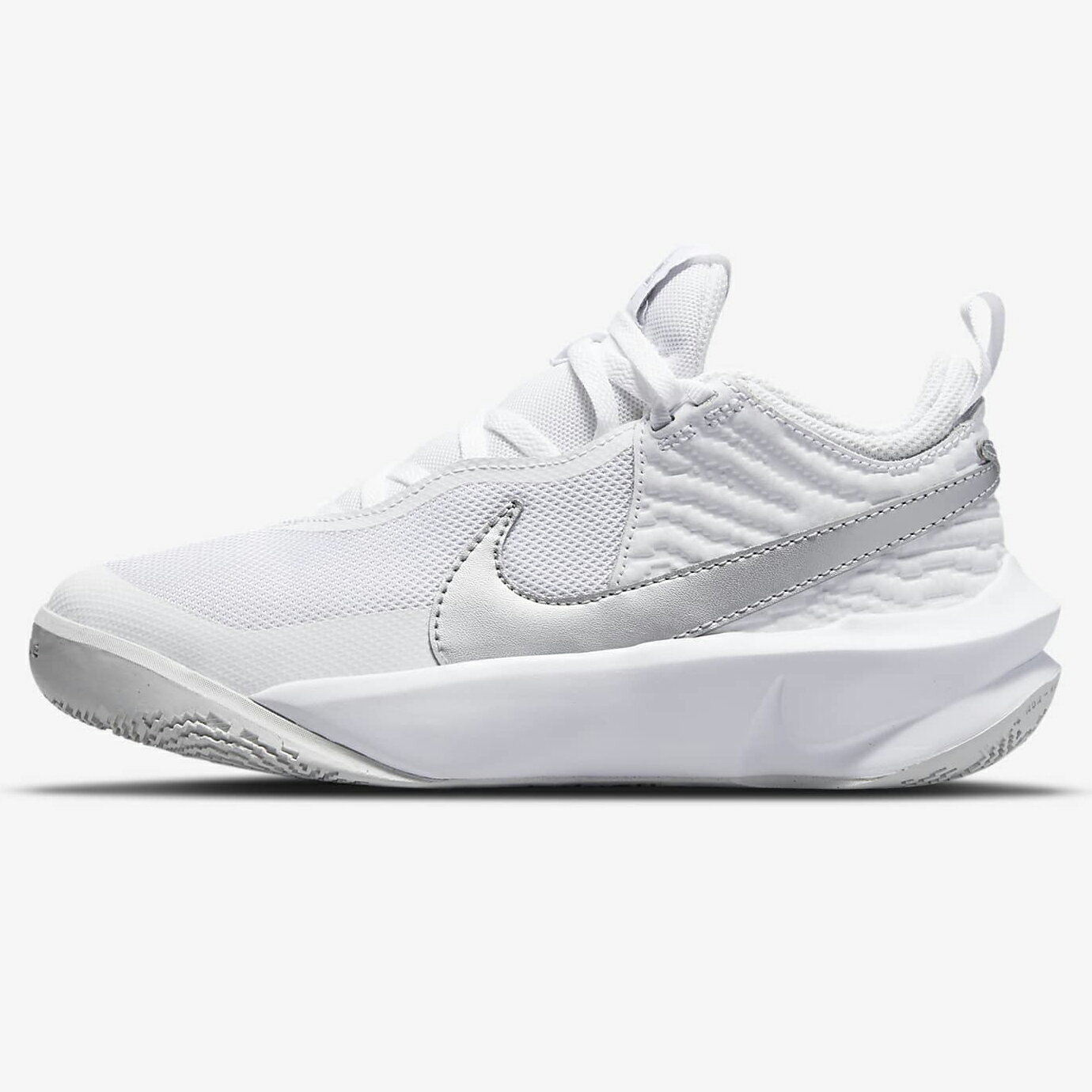 ナイキ チーム ハッスル D 10 NIKE J TEAM HUSTLE D 10 ホワイト/ボルト/フォトンダスト/メタリックシルバー CW6735-100 ナイキジャパン正規品