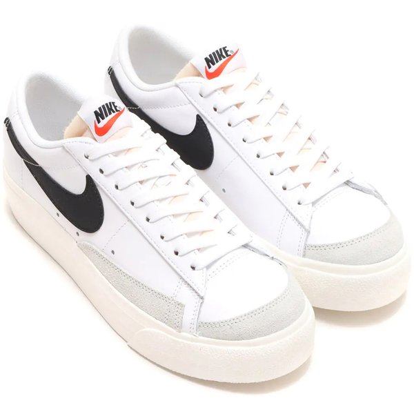 ナイキ ブレーザー ロー プラットフォーム NIKE W BLAZER LOW PLATFORM ホワイト/セイル/チームオレンジ/ブラック DJ0292-101 国内正規品