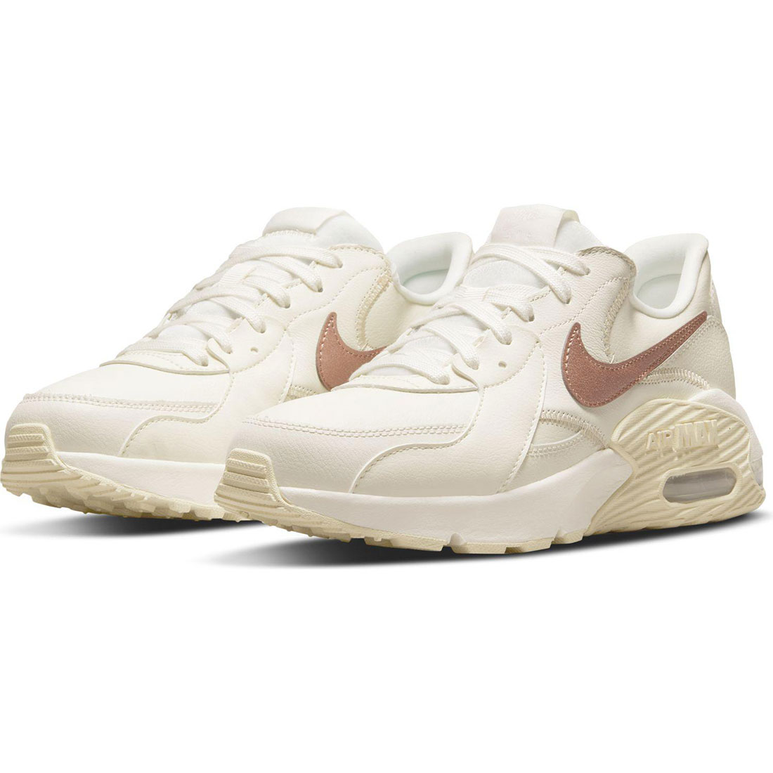ナイキ エア マックス エクシー レザー NIKE W AIR MAX EXCEE LEA セイル/ブロンズ DM0837-100のサムネイル