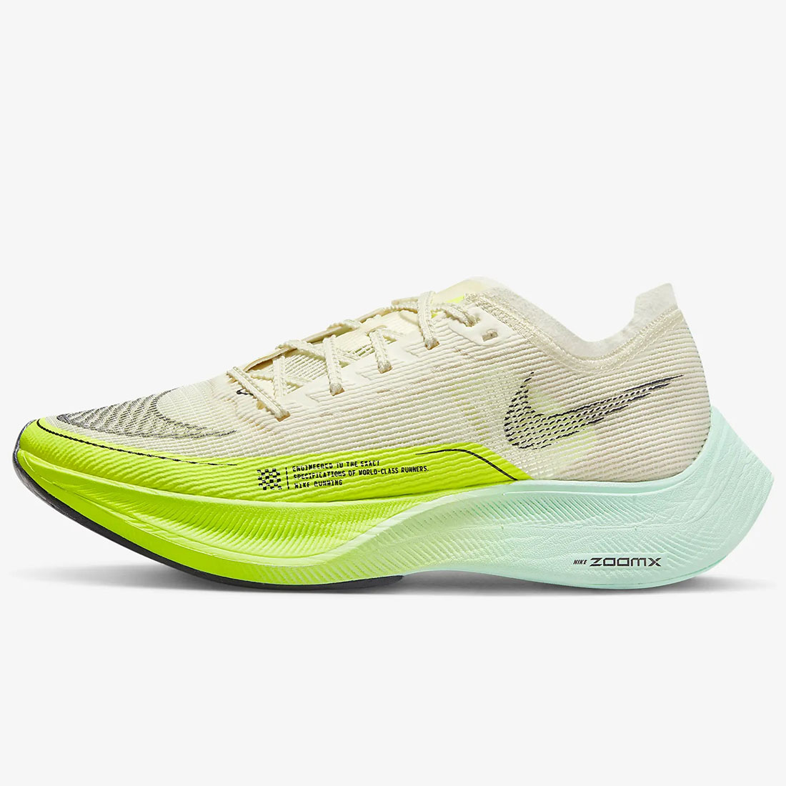 ナイキ ズームX ヴェイパーフライ ネクスト％ 2 NIKE W ZoomX VaporFly Next％ 2 ココナッツミルク/グリーン/ミント/パープル DV9431-100 日本国内正規品