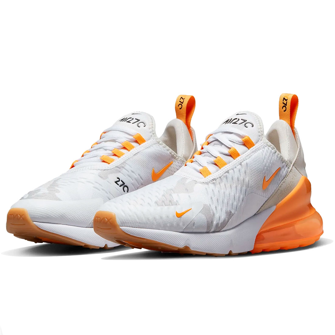 ナイキ エア マックス 270 SE NIKE W AIR MAX 270 SE ホワイト/ライトオールウッドブラウン/フォトンダスト/ビビッドオレンジ FJ5450-100 日本国内正規品