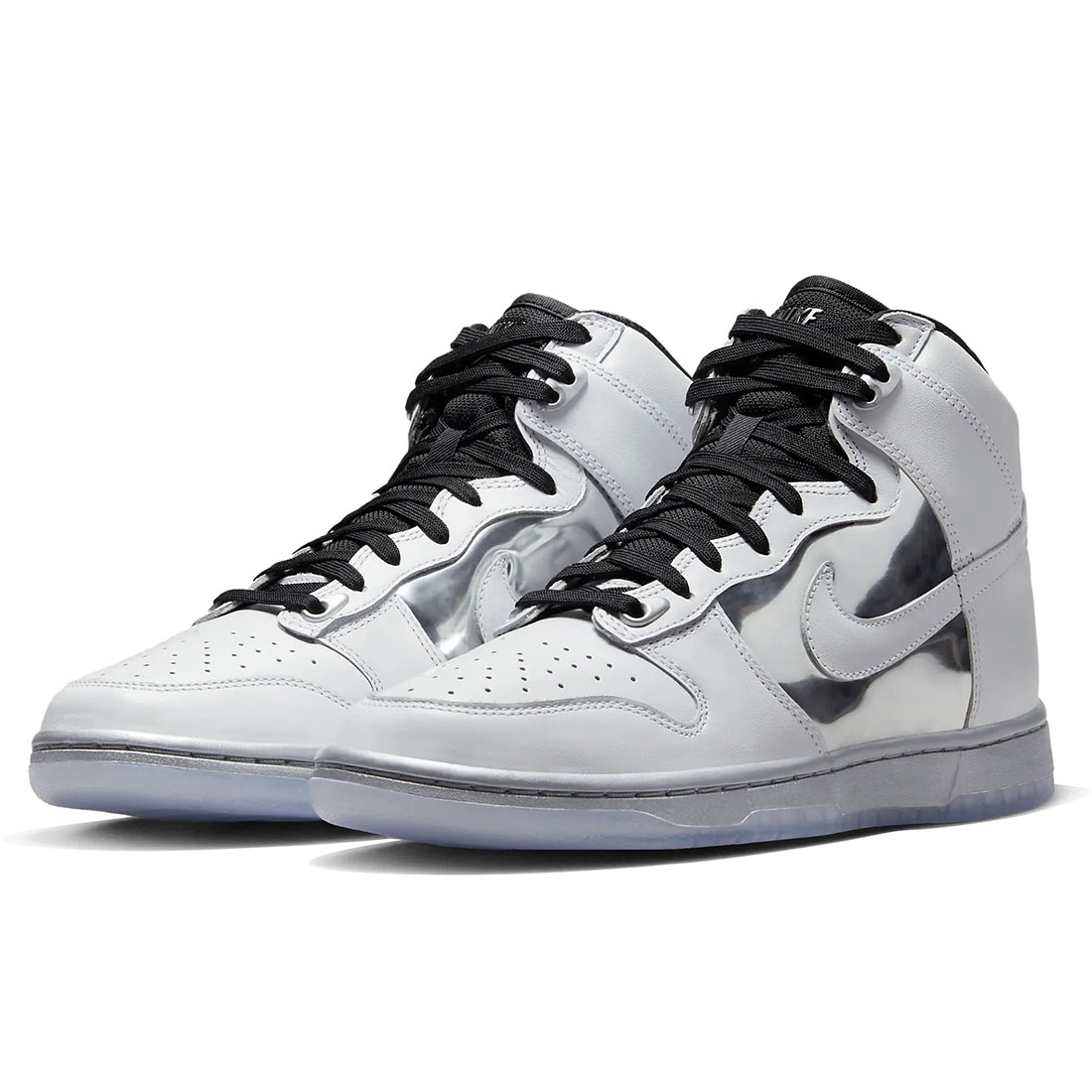 ナイキ ダンク ハイ SE NIKE W DUNK HIGH SE ホワイト/メタリックシルバー/ブラック/ホワイト DX5928-100 ナイキジャパン正規品