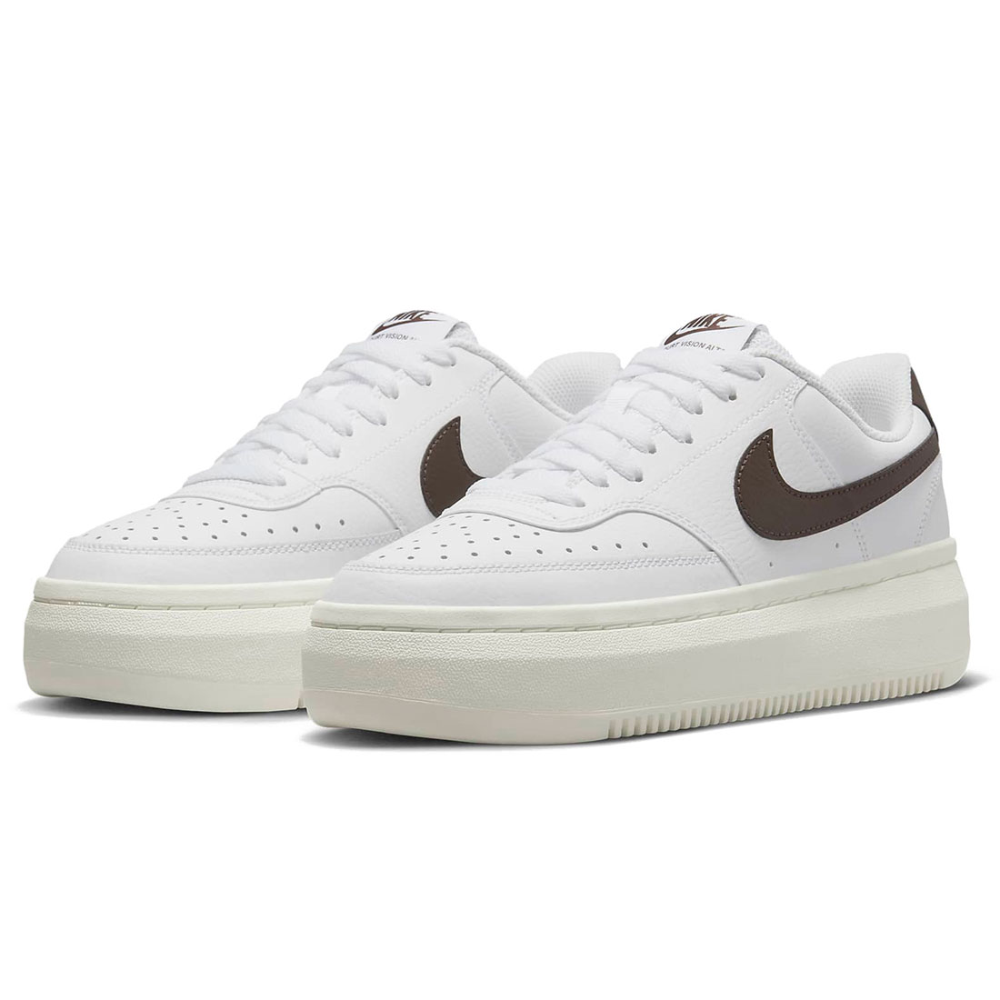ナイキ コート ビジョン アルタ NIKE W COURT VISION ALTA ホワイト/セイル/バロックブラウン DM0113-103