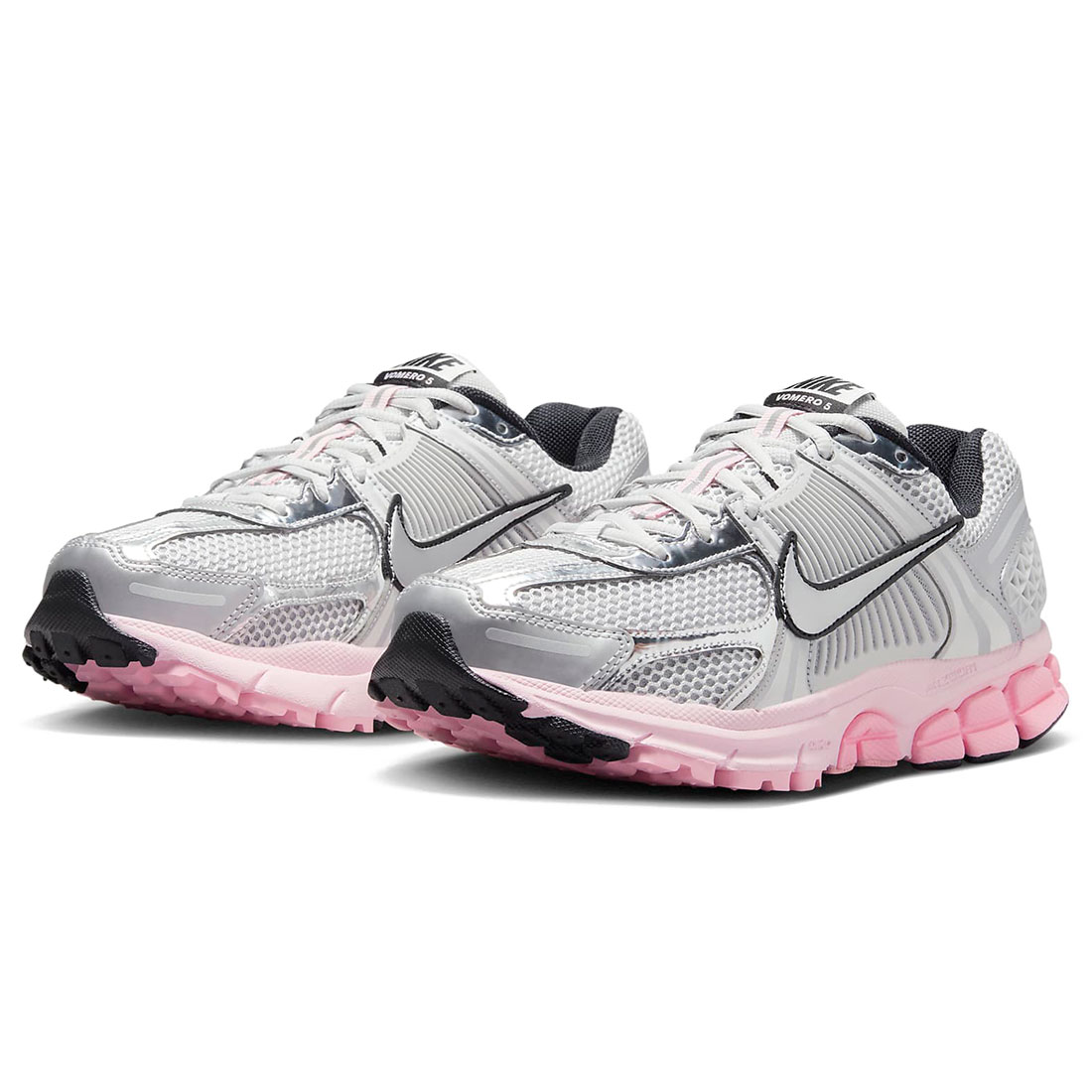 ナイキ ズーム ボメロ 5 NIKE W Zoom Vomero 5 フォトンダスト/ピンクフォーム/ミディアムソフトピンク/メタリックシルバー HF1877-001のサムネイル