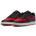 ナイキ コート ビジョン ロー ネクスト ネイチャー NIKE COURT VISION LOW NN ブラック/ホワイト/ユニバーシティレッド FJ0685-...