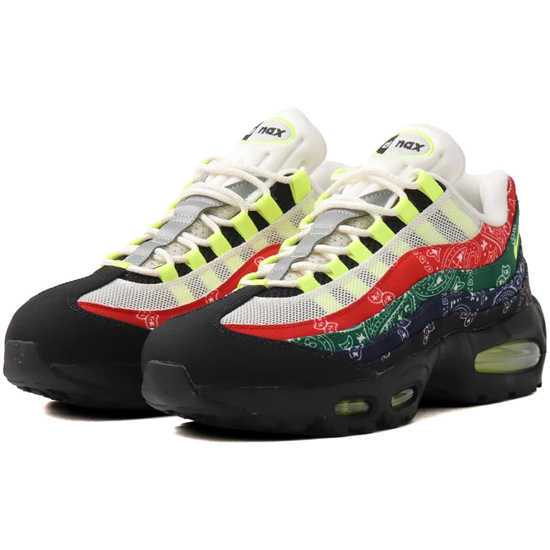 ナイキ エア マックス 95 ビッグ バブル NIKE AIR MAX 95 BIG BUBBLE セイル/ユニバーシティレッド/スポーツグリーン/ボルト IQ0620-100