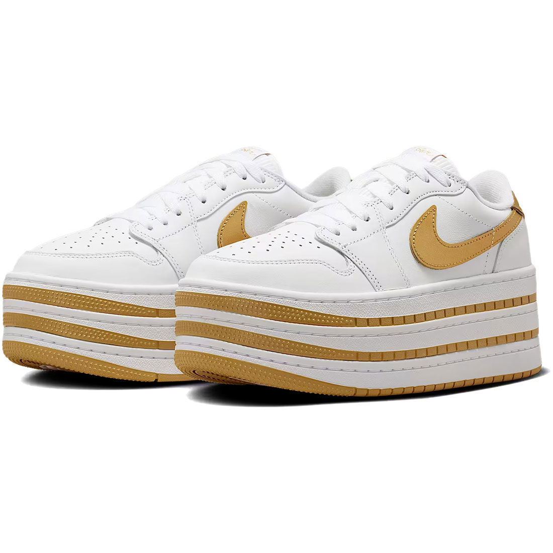 ナイキ エア ジョーダン 1 トリプルスタック SE NIKE W AIR JORDAN 1 TRIPLE STACK SE ホワイト/メタリックゴールド IV5090-100