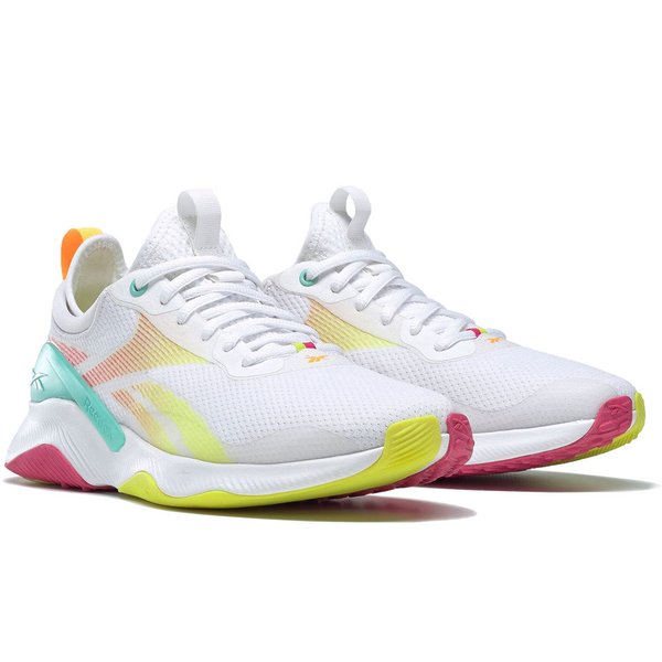 リーボック ヒート トレーニング 2 Reebok W HIIT Training 2 フットウェアホワイト/パースートピンク/ピクセルミント G55542 国内正規品のサムネイル