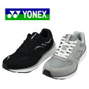 ヨネックス メンズ SHW123 パワークッション ウォーキングシューズ 3.5E ブラック グレー スニーカー 幅広 軽量 YONEX Power Cushion Walking Shoes ウォーキングスニーカー シューズ 靴 クッション ワイド 3.5 幅広ワイド ダイエット 父の日 ギフト プレゼント 【メンズ】