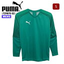 プーマ サッカーウェア メンズ 肘パッド付 長袖 Sサイズ グリーン PUMA 729870 02 吸水速乾 フットサル シャツ 【メンズ】(4)