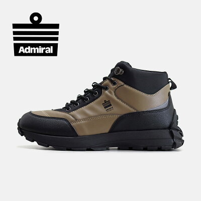 【アドミラルスニーカー公式】Admiral メンズBLAKE(ブレイク) AD811 ベージュ スニーカー トレッキング ミドルカット 防水 交換可能 送料無料