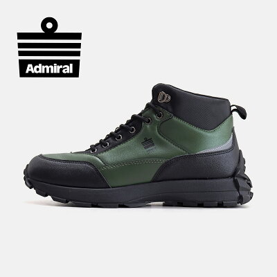 【アドミラルスニーカー公式】Admiral メンズBLAKE(ブレイク) AD811 カーキ スニーカー トレッキング ミドルカット 防水 交換可能 送料無料
