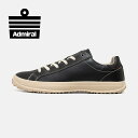 【アドミラルスニーカー公式】Admiral メンズ LEO(レオ) AD815 ブラック 黒 スニーカー ローカット 交換可能 送料無料