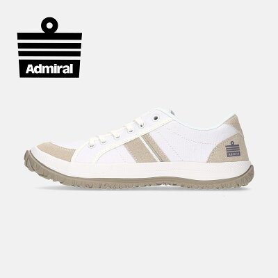 【アドミラルスニーカー公式】Admiral レディース BONNIE(ボニー) AD903 ホワイト 白 スニーカー ローカット キャンバス 交換可能 送料無料