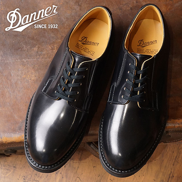 【最大100%ポイントバック】DANNER ダナー レザーシューズ ポストマンシューズ [D214300/D-214300] POSTMAN SHOES メンズ・レディース 短靴 定番 BLACK 正規取扱店