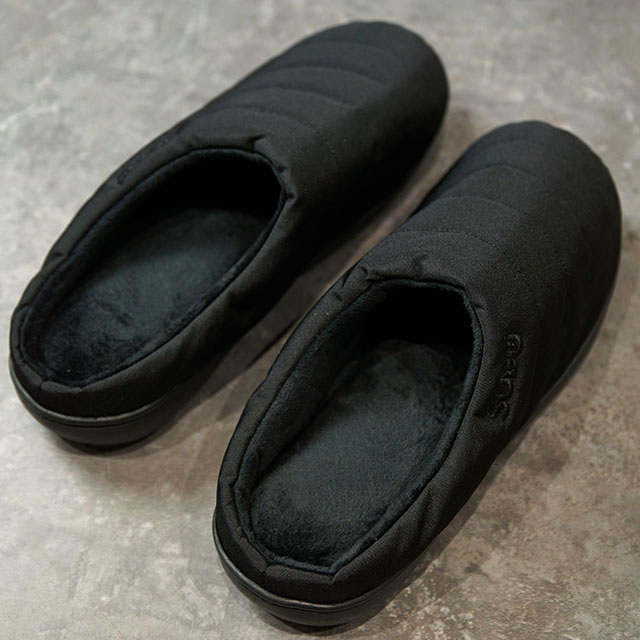 SUBU スブ キャンプ用サンダル 難燃 SUBU NANNEN  メンズ・レディース 中綿スリッパ アウトドア BLACK ブラック系 正規取扱店