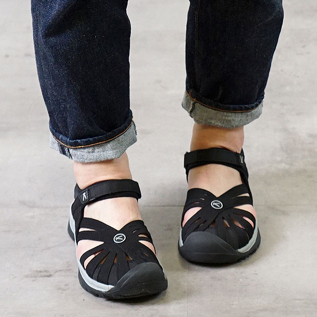 【最大100%ポイントバック】キーン ローズサンダル 靴 KEEN Rose Sandal Black/Neutral WMN ウォーターシューズ サンダル 靴 ウィメンズ Gray[1008783] 正規取扱店