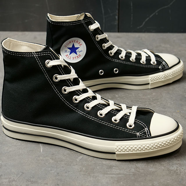 【最大100%ポイントバック】【国産モデル】 コンバース キャンバス オールスター J ハイカット CONVERSE CANVAS ALL STAR J HI ブラック 靴 [32067961] 正規取扱店