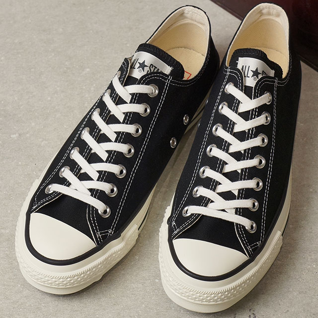 樂天商城 - 【最大100%ポイントバック】【国産モデル】 コンバース キャンバス オールスター J ローカット CONVERSE CANVAS ALL STAR J OX ブラック 靴 [32167431] 正規取扱店