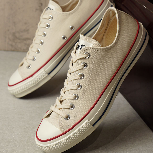 【最大100%ポイントバック】【国産モデル】 コンバース キャンバス オールスター J ローカット CONVERSE CANVAS ALL STAR J OX ナチュラルホワイト 靴 [32167710] 正規取扱店