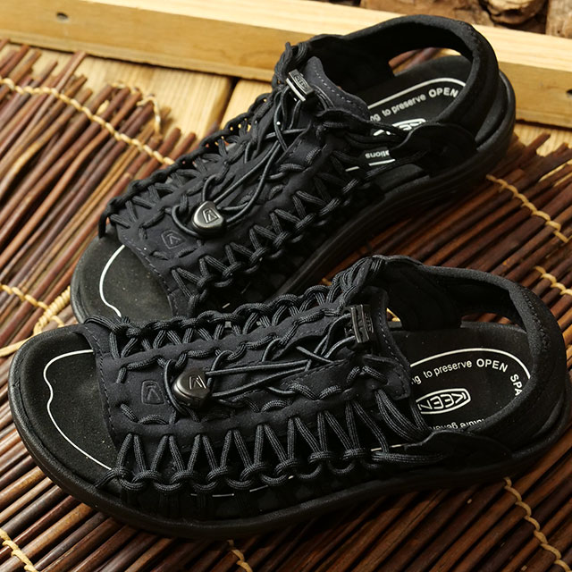 【最大100%ポイントバック】【先着で限定プレゼント】KEEN キーン レディース サンダル ユニーク ツー オーティー [1027297 SS23] W UNEEK II OT キャンプ アウトドアシューズ Black/Black 正規取扱店