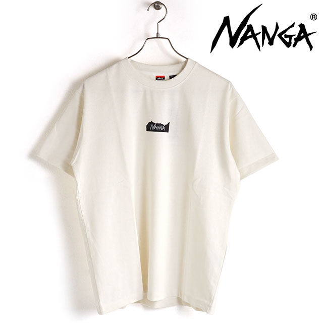樂天商城 - 【最大100%ポイントバック】NANGA ナンガ メンズ エコハイブリッドマウンテンロゴTシャツ [NW2211-1G208 SS23] ECO HYBRID MT LOGO TEE トップス 半袖 クルーネック ショートスリーブ WHT【メール便可】 正規取扱店