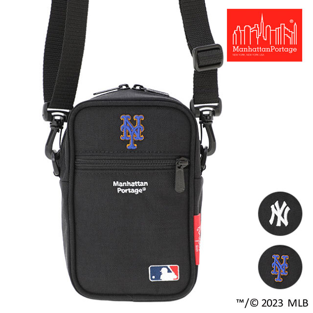 樂天商城 - 【最大100%ポイントバック】Manhattan Portage マンハッタンポーテージ × MLB コブルヒルバッグ [MP1436MLBYANKEES/MP1436MLBMETS SS23] Cobble Hill Bag (MD) MLB メンズ・レディース 鞄 縦型ショルダーポーチ 正規取扱店