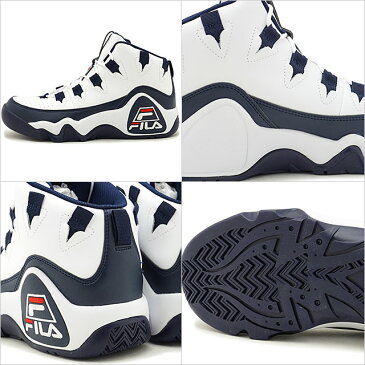 【月間優良ショップ】フィラ FILA メンズ グラントヒル1 GRANT HILL 1 スニーカー 靴 ホワイト/Fネイビー/Fレッド ホワイト系 （F0410-0215 FW19）