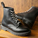 ドクターマーチン Dr.Martens 8ホールブーツ ホワイトウェルト 1460Z 8EYE BOOT WHITE WELT メンズ レディース ハイカット BLACK ブラック系 （24758001 FW19）