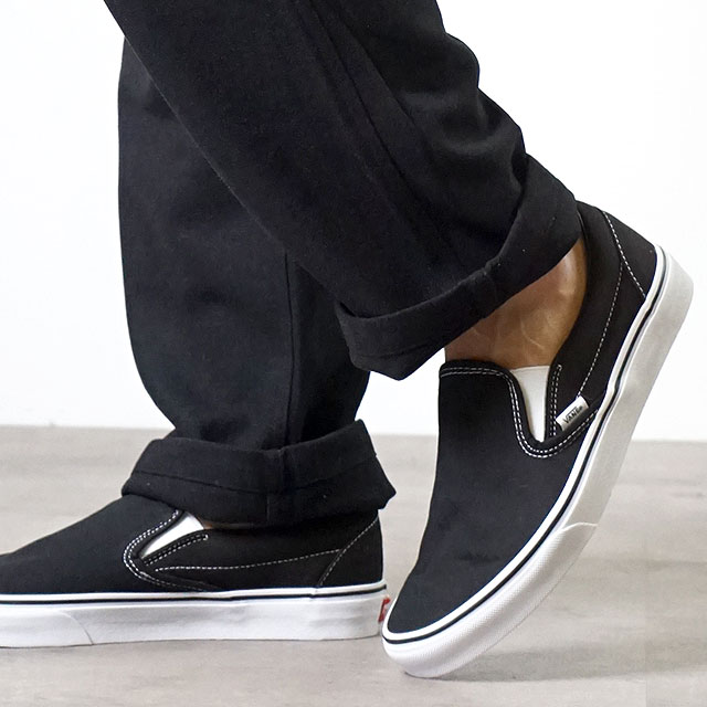 バンズ VANS スリッポン クラシック スリップオン CLASSIC SLIP-ON メンズ レディース ヴァンズ スニーカー BLACK ブラック系 （VN000EYEBLK SS19）